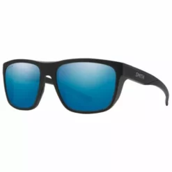 Smith Barra Matte Black Grey ChromaPop Polarized Blue Mirror