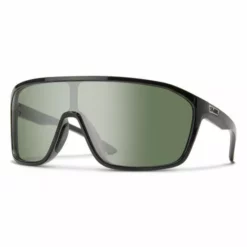 Smith Boomtown Matt Black ChromaPop Green Polarized