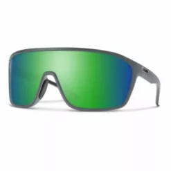 Smith Boomtown Matte Cement ChromaPop Green Polarized