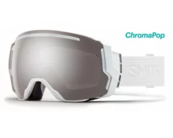 Smith I/O 7 Whiteout 2 écrans ChromaPop Sun Platinium Mirror & ChromaPop Storm Rose Flash