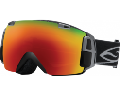 Smith I/O GPS Recon Snow2 Bleck 2 écrans Red Sol-X Mirror & Red Sensor Mirror