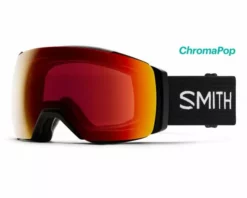 Smith I/O MAG XL Black 2 écrans ChromaPop Sun Red Mirror & ChromaPop Storm Yellow Flash