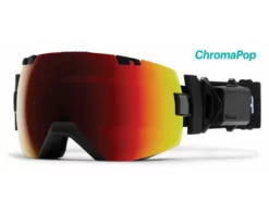 Smith I/OX Elite OTG Turbo Fan Black 2 écrans ChromaPop Sun Red Mirror & ChromaPop Storm Rose Flash