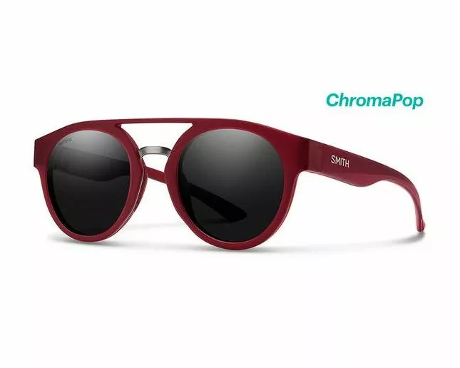 Smith Range - Matte Crystal Deep Maroon - ChromaPop Polarized Black 1 Smith Range - Matte Crystal Deep Maroon - ChromaPop Polarized Black