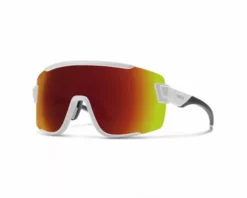 Smith Wildcat White Silver Chromapop Red Mirror